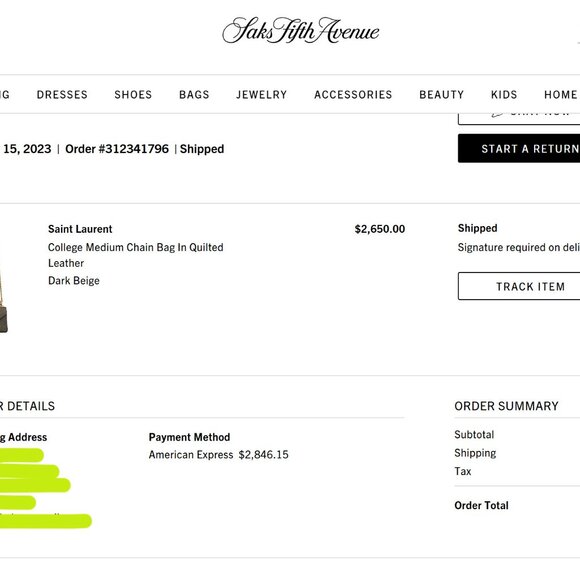 YSL SAINT LAURENT COLLEGE MEDIUM IN QUILTED LEATHER - Picture 8 of 8